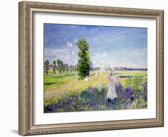 The Walk, circa 1872-75-Claude Monet-Framed Giclee Print