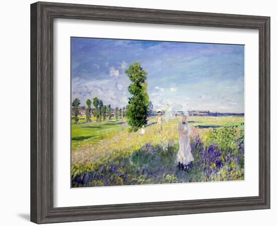 The Walk, circa 1872-75-Claude Monet-Framed Giclee Print