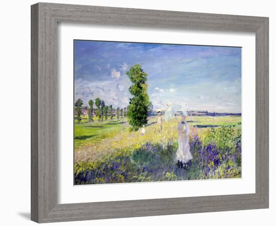 The Walk, circa 1872-75-Claude Monet-Framed Giclee Print