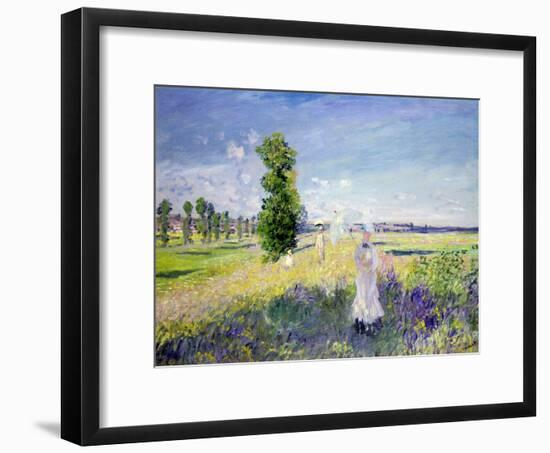 The Walk, circa 1872-75-Claude Monet-Framed Giclee Print