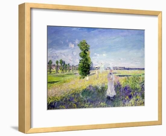 The Walk, circa 1872-75-Claude Monet-Framed Giclee Print