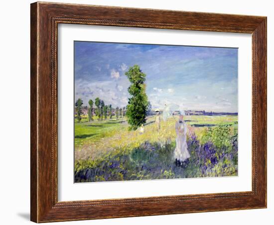 The Walk, circa 1872-75-Claude Monet-Framed Giclee Print