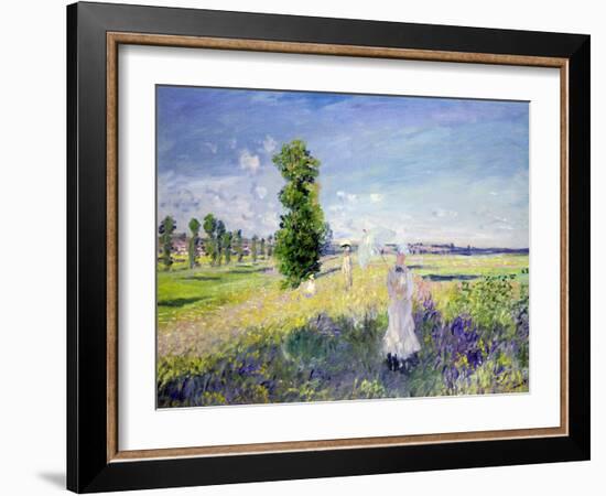 The Walk, circa 1872-75-Claude Monet-Framed Giclee Print