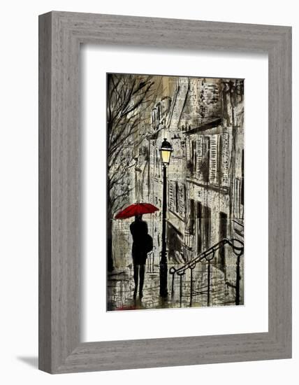 The Walk Home-Loui Jover-Framed Art Print