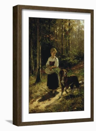 The Walk in the Forest, 1883-Hubert Salentin-Framed Giclee Print