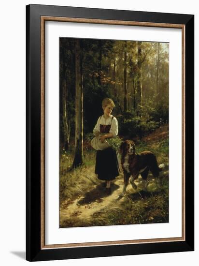 The Walk in the Forest, 1883-Hubert Salentin-Framed Giclee Print