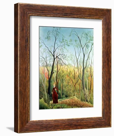 The Walk in the Forest, 1886-90-Henri Rousseau-Framed Giclee Print