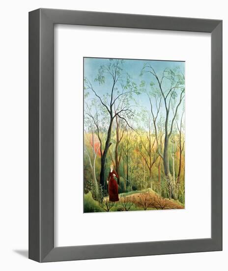 The Walk in the Forest, 1886-90-Henri Rousseau-Framed Premium Giclee Print