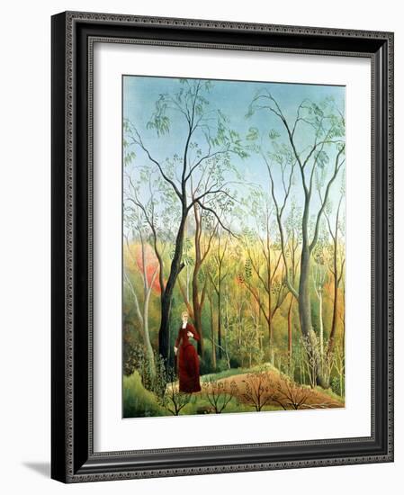 The Walk in the Forest, 1886-90-Henri Rousseau-Framed Giclee Print