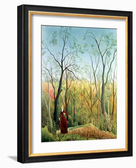 The Walk in the Forest, 1886-90-Henri Rousseau-Framed Giclee Print