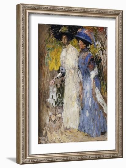 The Walk, La Promenade-Henri Martin-Framed Giclee Print