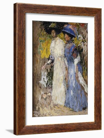 The Walk, La Promenade-Henri Martin-Framed Giclee Print