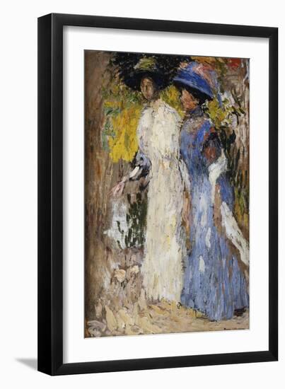 The Walk, La Promenade-Henri Martin-Framed Giclee Print