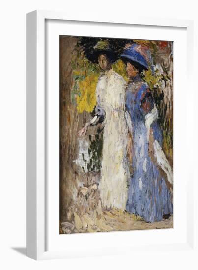 The Walk, La Promenade-Henri Martin-Framed Giclee Print