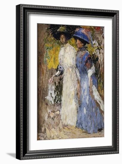 The Walk, La Promenade-Henri Martin-Framed Giclee Print