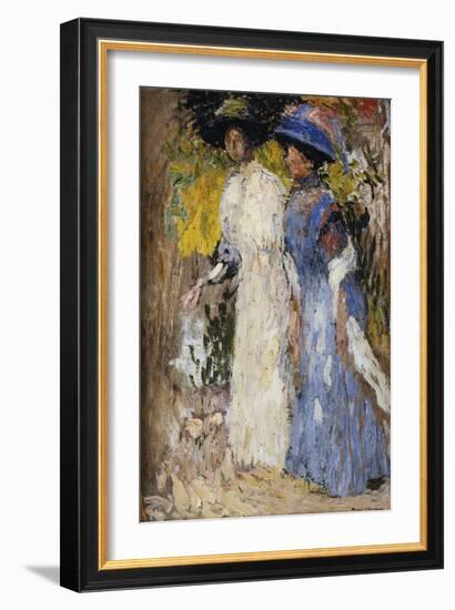 The Walk, La Promenade-Henri Martin-Framed Giclee Print