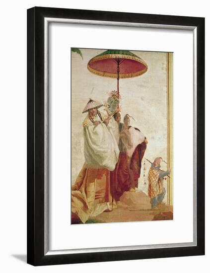 The Walk of the Mandarin-Giandomenico Tiepolo-Framed Giclee Print