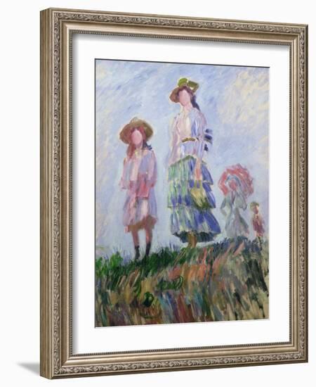 The Walk (Sketch) 1882-Claude Monet-Framed Giclee Print