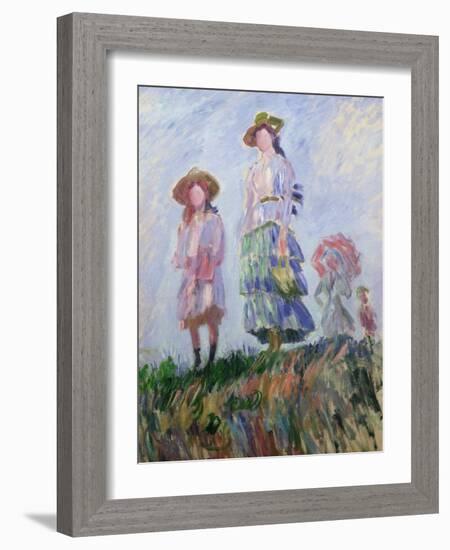 The Walk (Sketch) 1882-Claude Monet-Framed Giclee Print