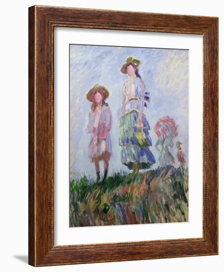 The Walk (Sketch) 1882-Claude Monet-Framed Giclee Print