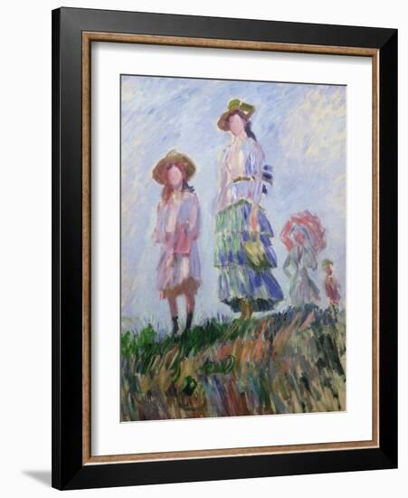 The Walk (Sketch) 1882-Claude Monet-Framed Giclee Print