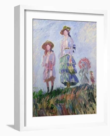 The Walk (Sketch) 1882-Claude Monet-Framed Giclee Print