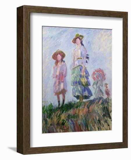 The Walk (Sketch) 1882-Claude Monet-Framed Giclee Print