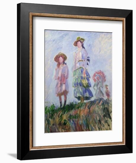 The Walk (Sketch) 1882-Claude Monet-Framed Giclee Print