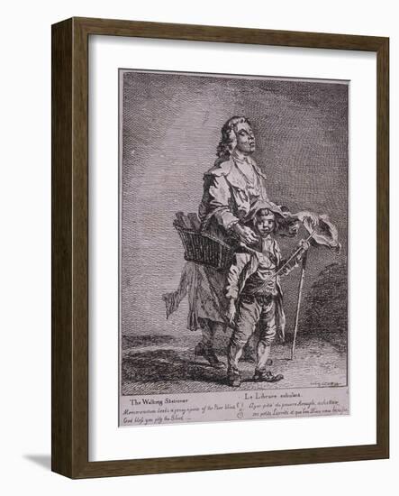 The Walking Stationer, Cries of London, 1760-Paul Sandby-Framed Giclee Print