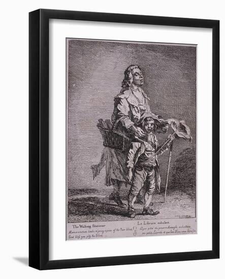 The Walking Stationer, Cries of London, 1760-Paul Sandby-Framed Giclee Print