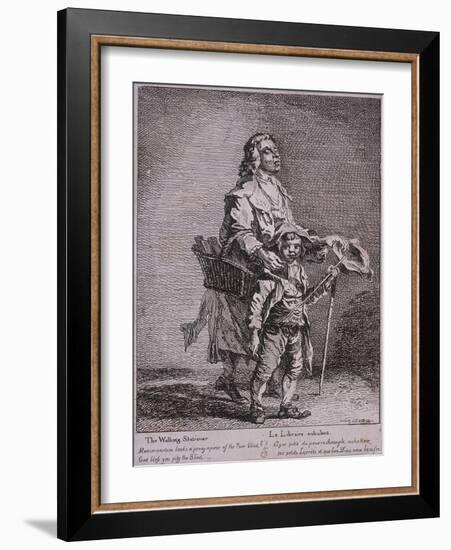 The Walking Stationer, Cries of London, 1760-Paul Sandby-Framed Giclee Print