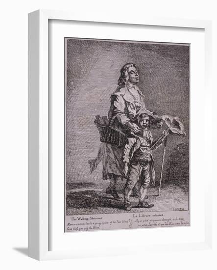 The Walking Stationer, Cries of London, 1760-Paul Sandby-Framed Giclee Print