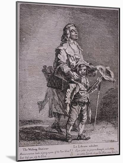 The Walking Stationer, Cries of London, 1760-Paul Sandby-Mounted Giclee Print