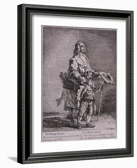 The Walking Stationer, Cries of London, 1760-Paul Sandby-Framed Giclee Print