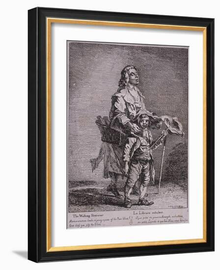 The Walking Stationer, Cries of London, 1760-Paul Sandby-Framed Giclee Print