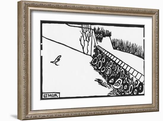 The Wall-Félix Vallotton-Framed Giclee Print