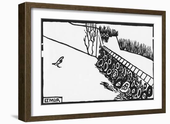 The Wall-Félix Vallotton-Framed Giclee Print