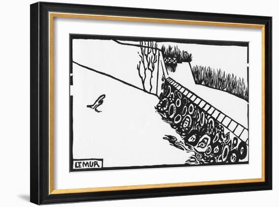 The Wall-Félix Vallotton-Framed Giclee Print