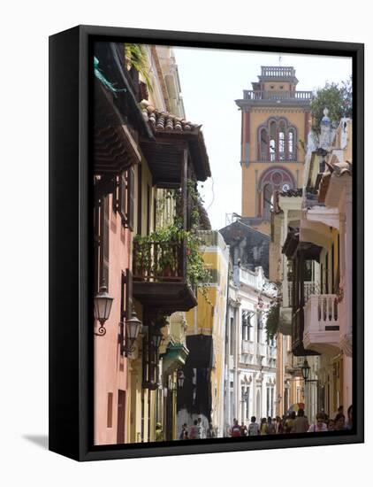 The Walled City, Cartagena, Colombia-Ethel Davies-Framed Premier Image Canvas