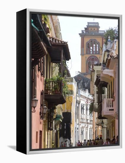 The Walled City, Cartagena, Colombia-Ethel Davies-Framed Premier Image Canvas