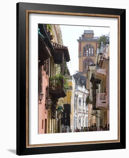 The Walled City, Cartagena, Colombia-Ethel Davies-Framed Photographic Print