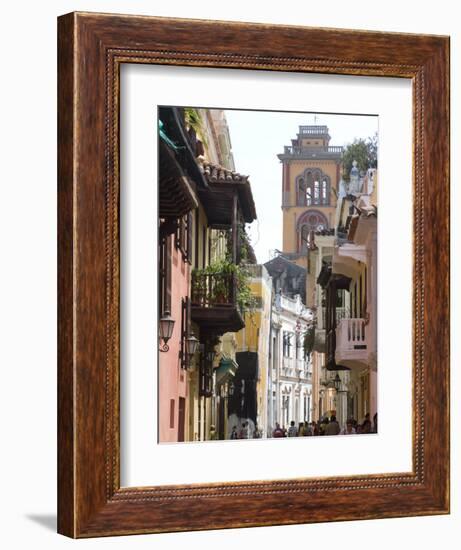 The Walled City, Cartagena, Colombia-Ethel Davies-Framed Premium Photographic Print