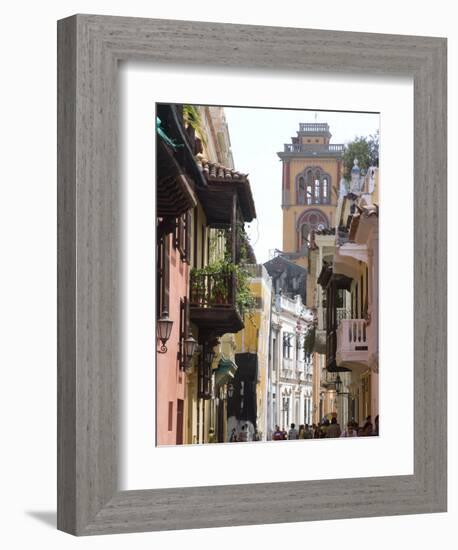 The Walled City, Cartagena, Colombia-Ethel Davies-Framed Photographic Print