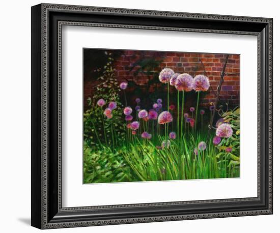 The Walled Garden, 2022, (acrylic on canvas)-Helen White-Framed Giclee Print