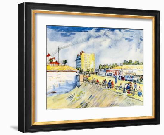 The Walls of Paris-Vincent van Gogh-Framed Giclee Print