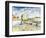 The Walls of Paris-Vincent van Gogh-Framed Giclee Print