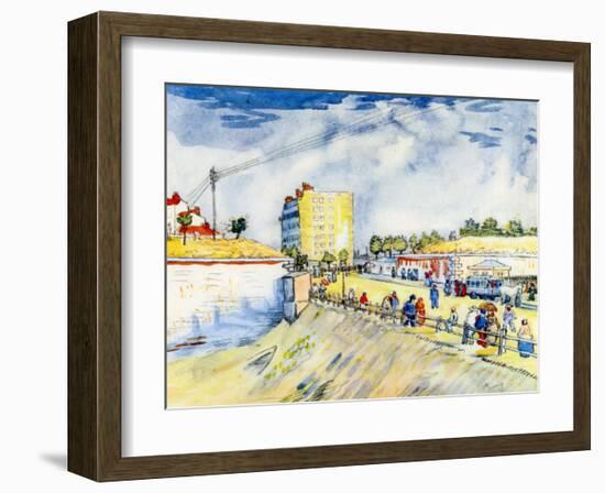 The Walls of Paris-Vincent van Gogh-Framed Giclee Print