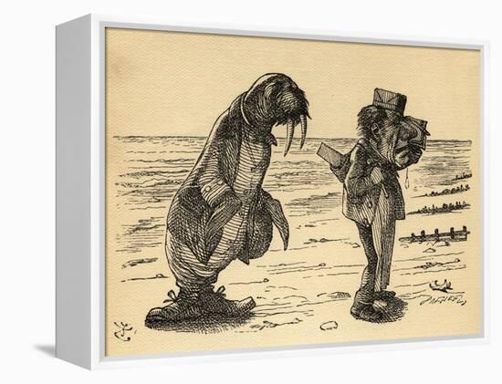 The Walrus and the Carpenter, Illustration from 'Through the Looking Glass' by Lewis Carroll…-John Tenniel-Framed Premier Image Canvas