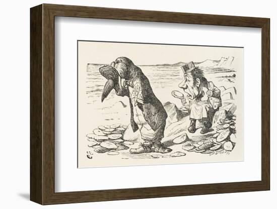 The Walrus and the Carpenter the Walrus Eats the Last Oyster-John Tenniel-Framed Photographic Print