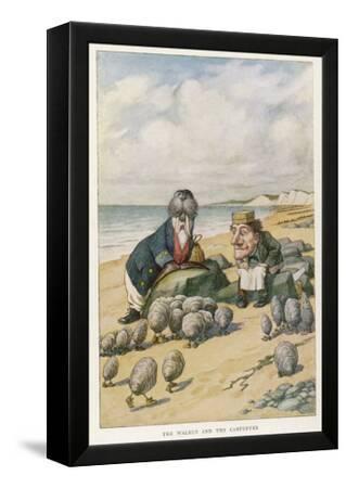 Vintage Lithograph from 1882 Walrus Fine Art Print A4A3 FramedUnframed